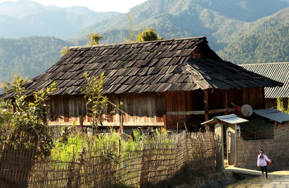 Ngôi nhà tại làng Pơ-mu(Ảnh: Internet)