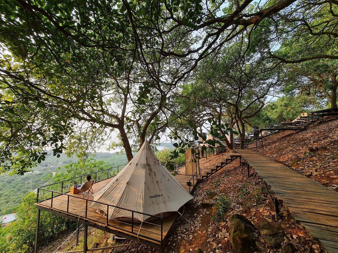 Khu cắm trại EGlamping Tropical - Ảnh: Phuong Thanh